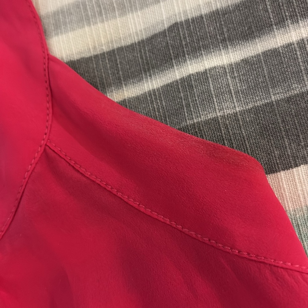 Elegant hot pink silk dress - Picture 7 of 9